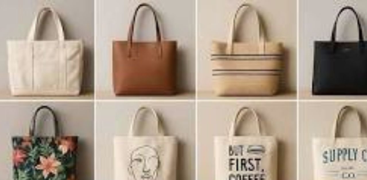 Aesthetic canvas tote bags for college students minimalist fashion.
